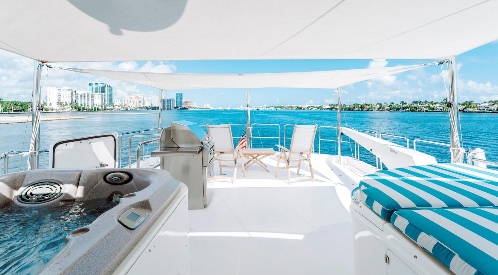 a boat on the water aboard FULLY OCCUPIED Yacht for Sale