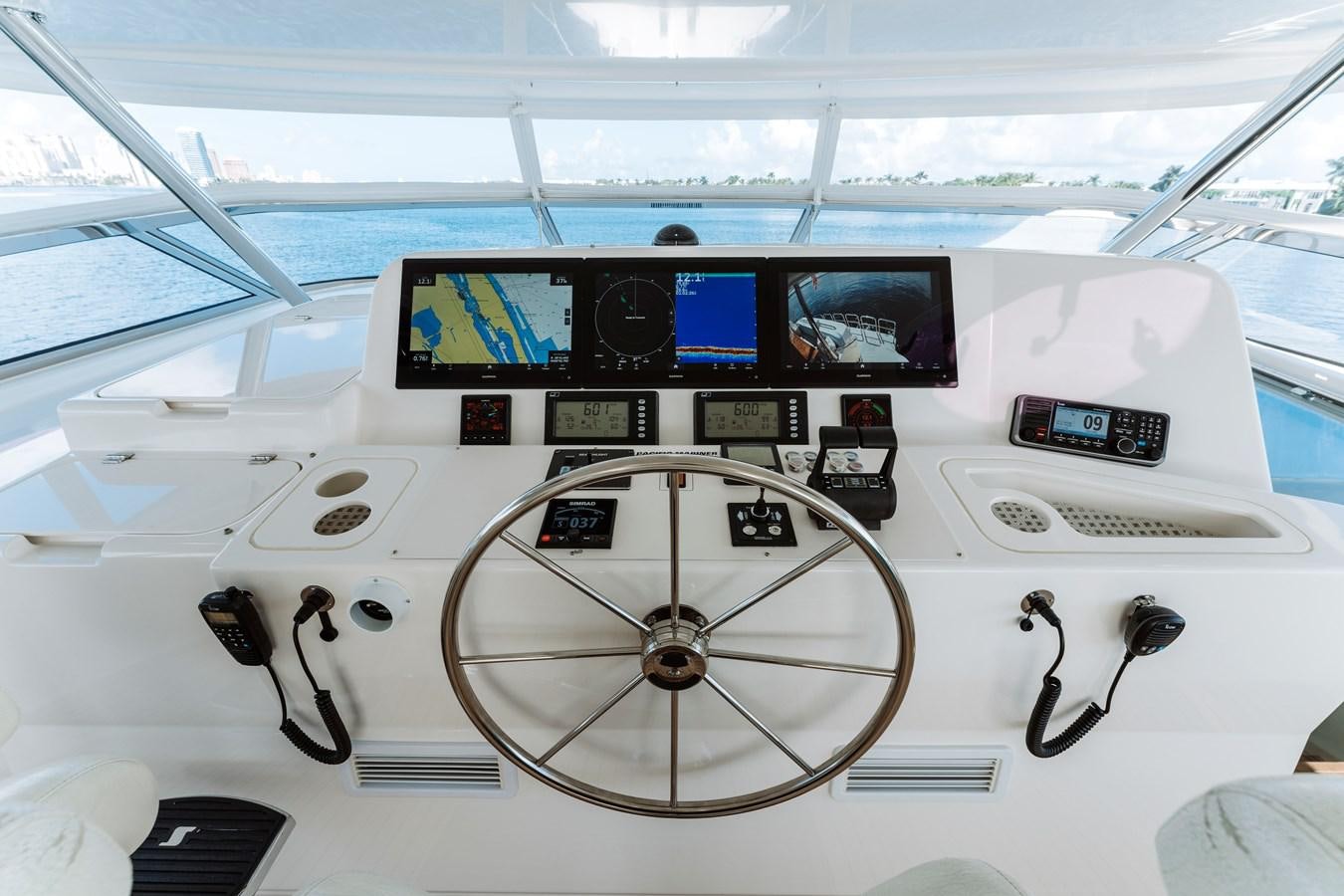 the cockpit of a plane aboard FULLY OCCUPIED Yacht for Sale