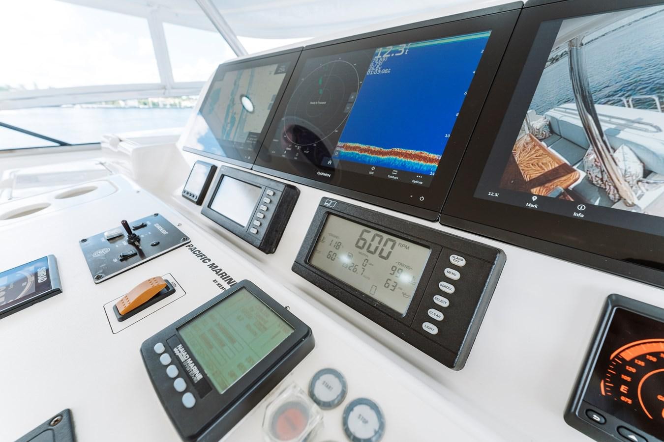 graphical user interface aboard FULLY OCCUPIED Yacht for Sale