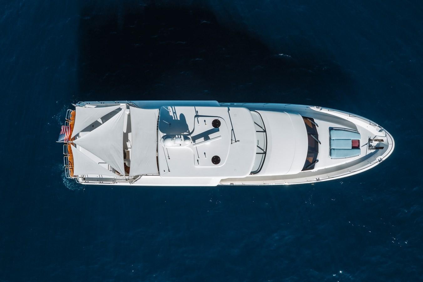 a space ship in the water aboard FULLY OCCUPIED Yacht for Sale