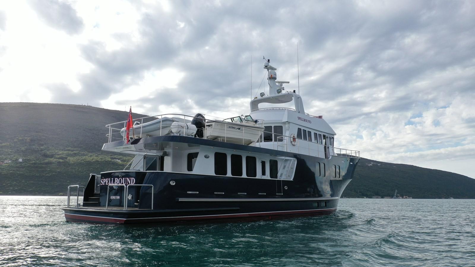 a boat in the water aboard SPELLBOUND Yacht for Sale