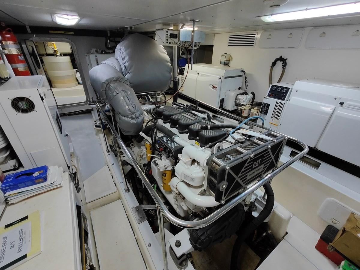 a room with machinery and equipment aboard SPELLBOUND Yacht for Sale