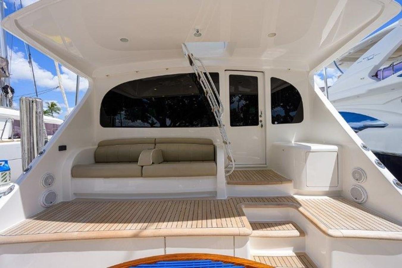 inside of a white yacht aboard 50 CALIBER Yacht for Sale