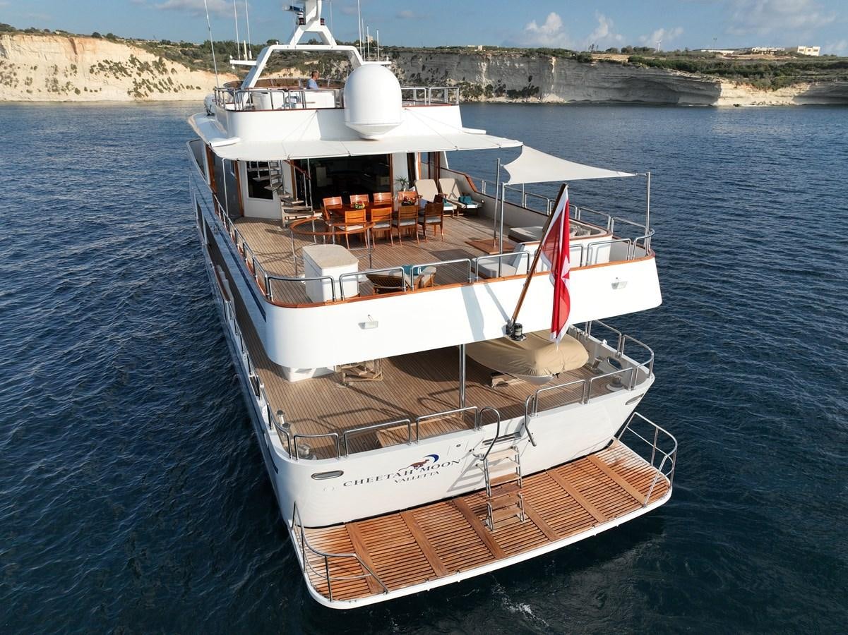 a boat on the water aboard CHEETAH MOON Yacht for Sale