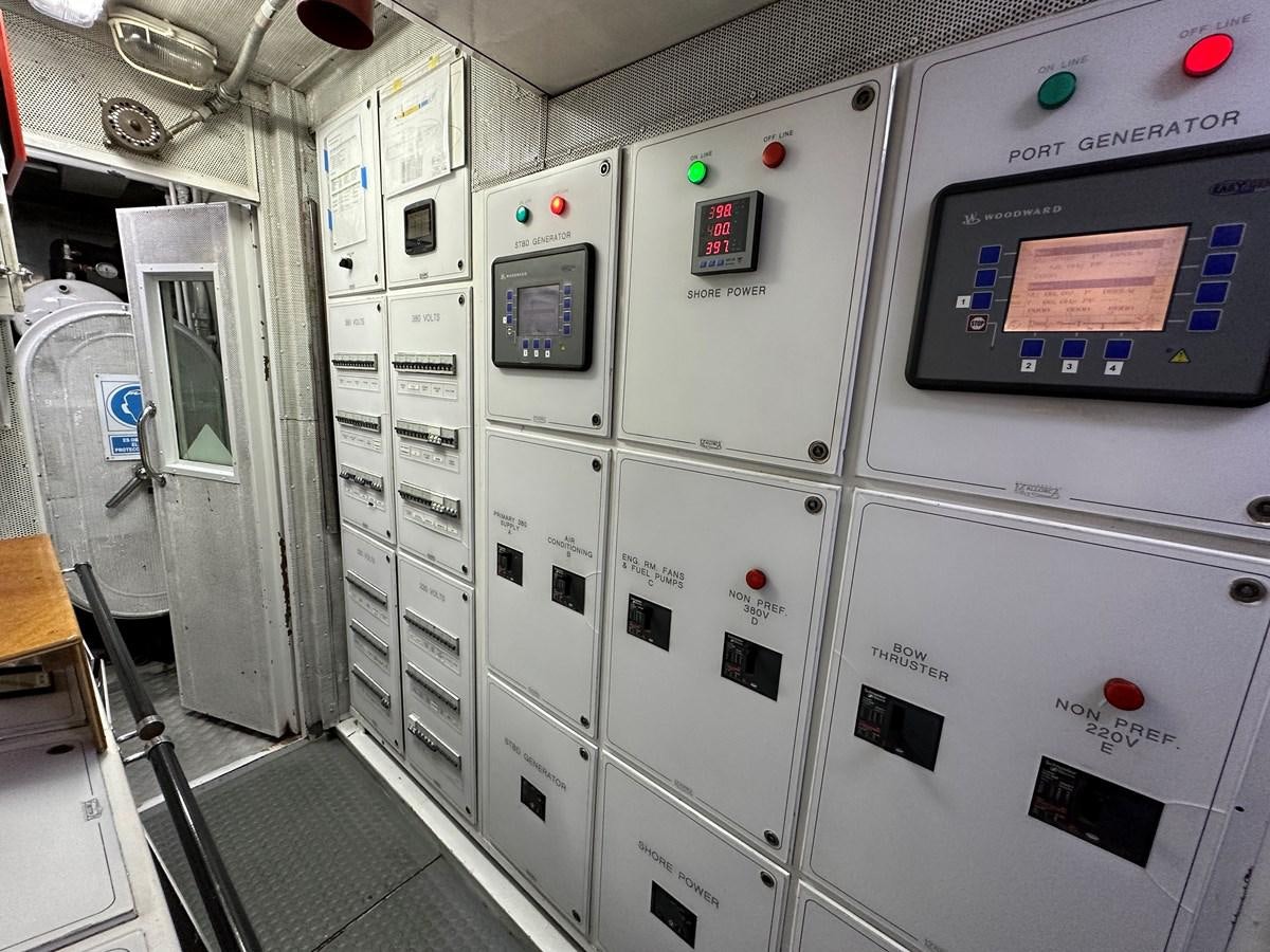 a room with several machines aboard CHEETAH MOON Yacht for Sale