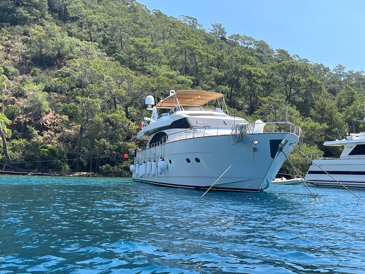 a boat in the water aboard AZIMUT 85 Yacht for Sale