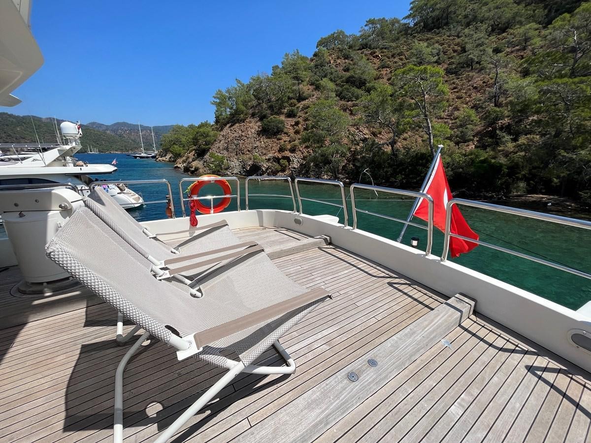 a boat on the water aboard AZIMUT 85 Yacht for Sale