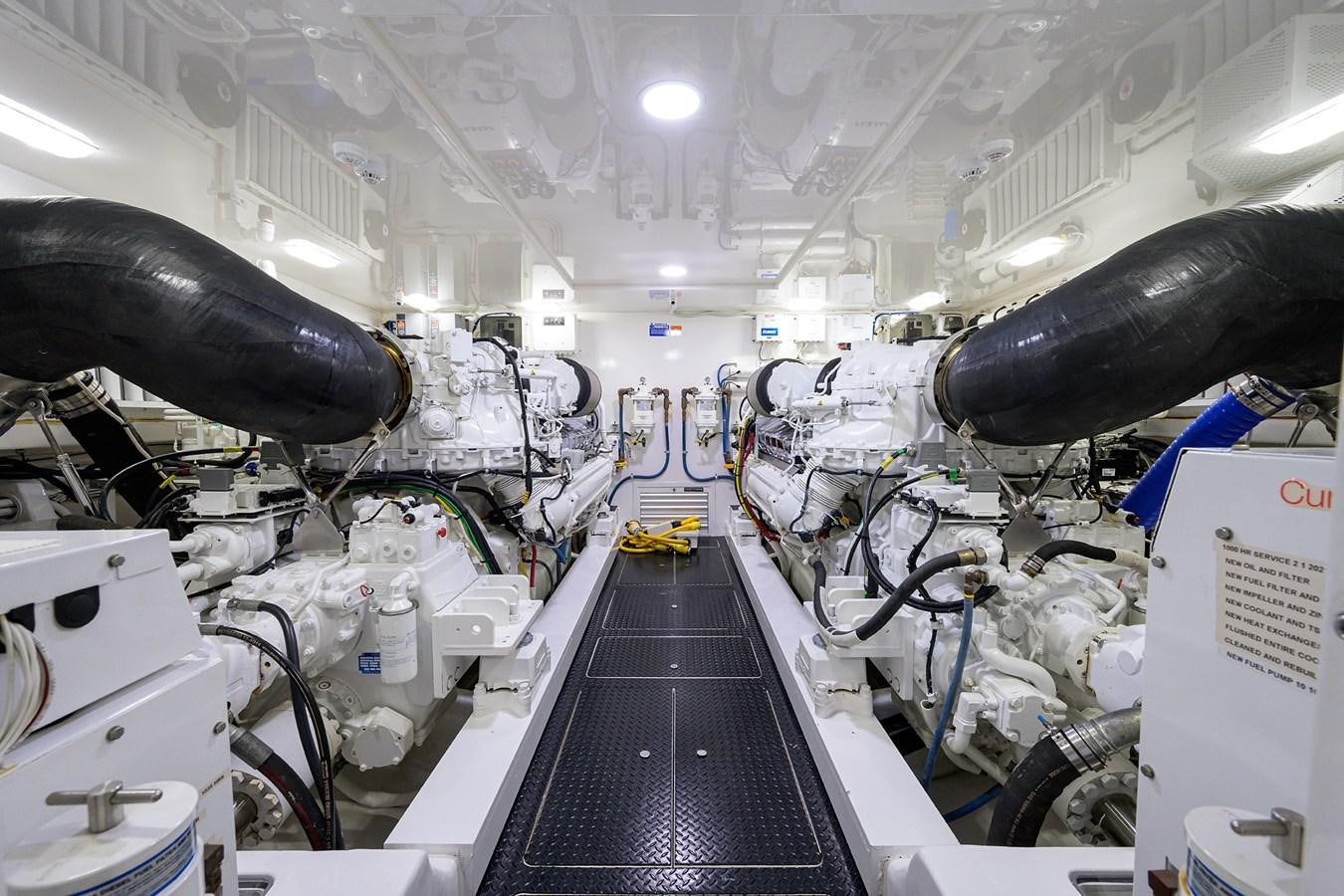 a large machine in a factory aboard ENCLOSED BRIDGE Yacht for Sale