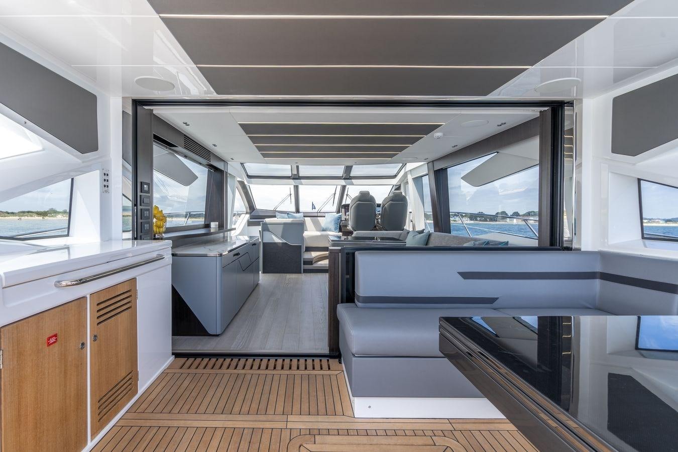 inside of a vehicle aboard PREDATOR 74 XPS Yacht for Sale