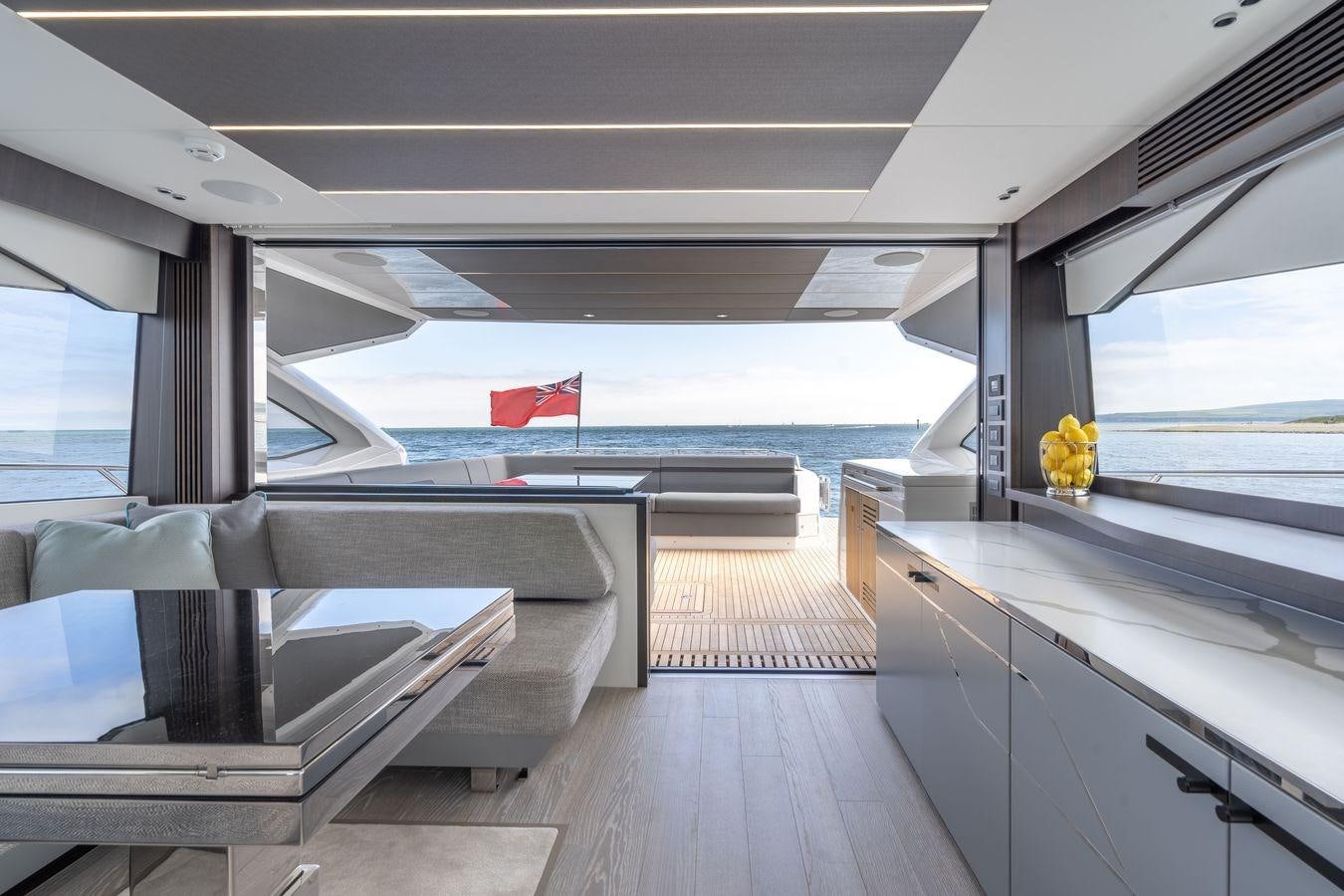 inside of a boat aboard PREDATOR 74 XPS Yacht for Sale