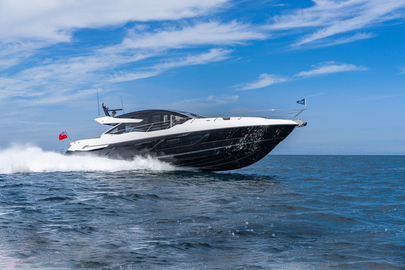 a boat in the water aboard PREDATOR 74 XPS Yacht for Sale