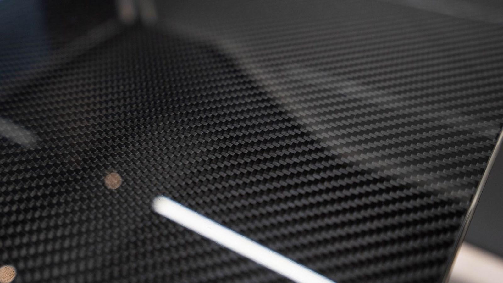 a close-up of a black surface aboard PREDATOR 74 XPS Yacht for Sale