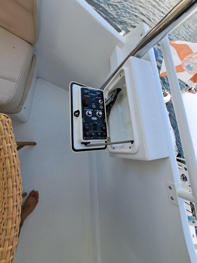 a machine on the counter aboard SEACLUSION Yacht for Sale