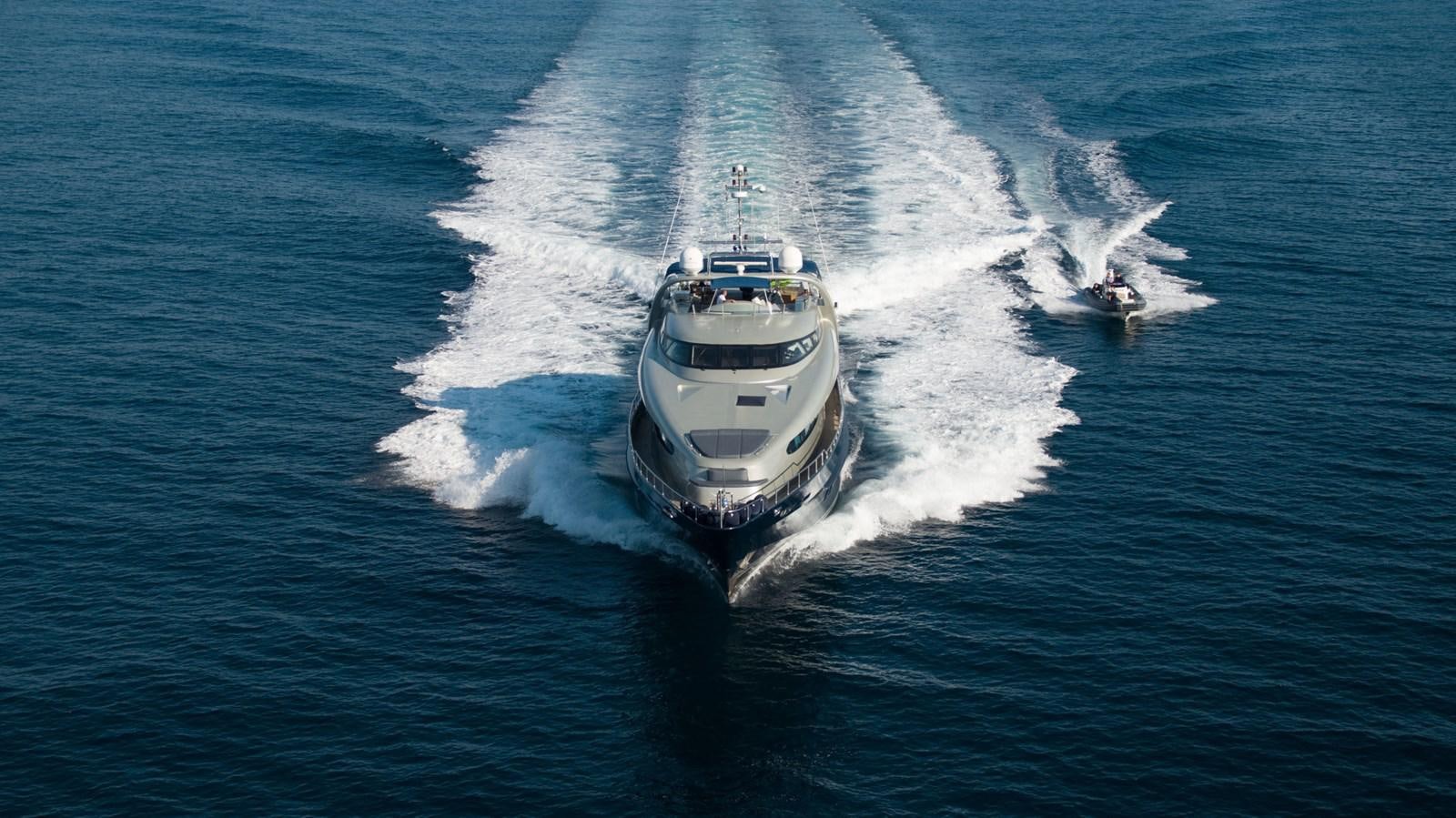 a boat on the water aboard ONE BLUE Yacht for Sale