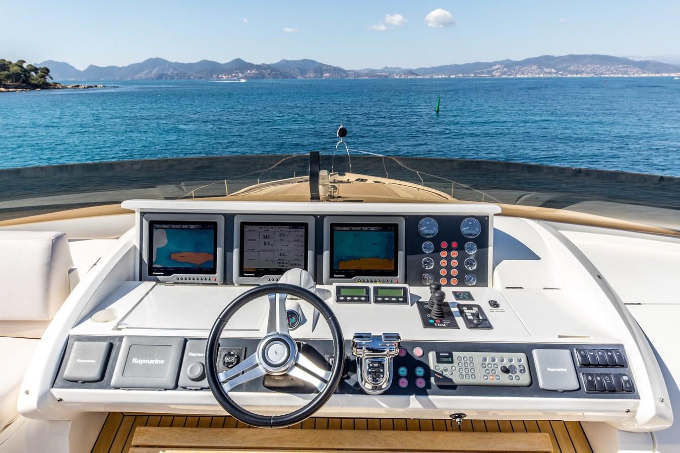 the cockpit of a plane aboard 2009 PRINCESS 85 Yacht for Sale
