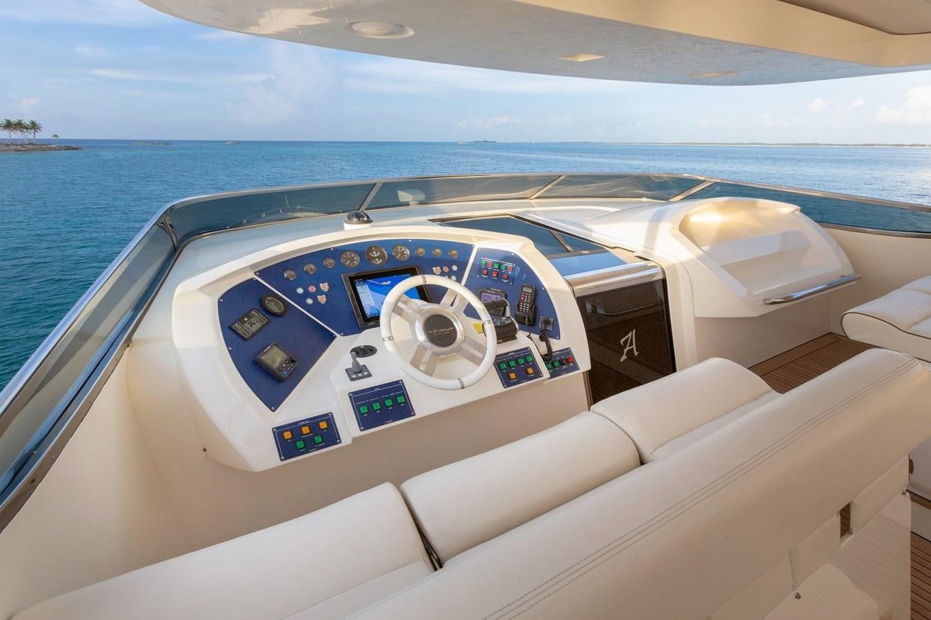 inside of a car aboard INSIEME Yacht for Sale