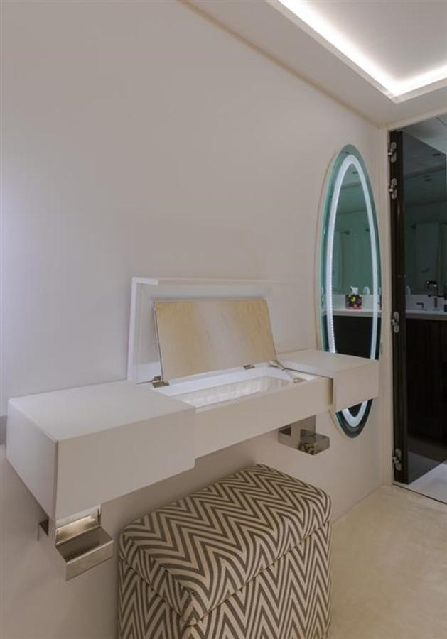 a white bathroom with a white counter aboard MY ZEHAVA Yacht for Sale