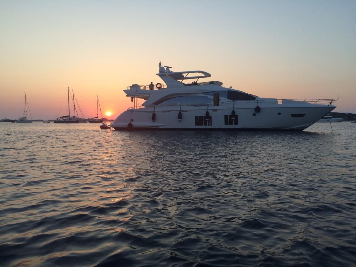 a boat in the water aboard AZ84 Yacht for Sale