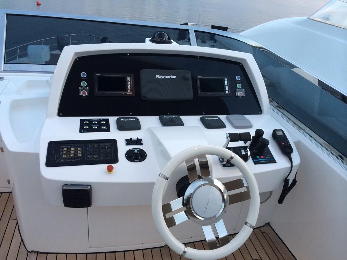 a white and black printer aboard AZ84 Yacht for Sale