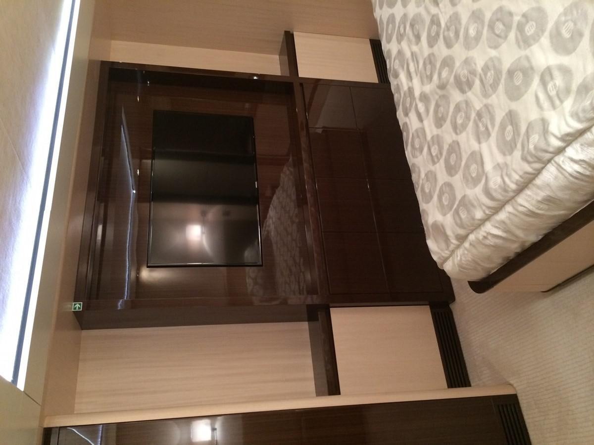 a wooden shelf with a vent aboard AZ84 Yacht for Sale