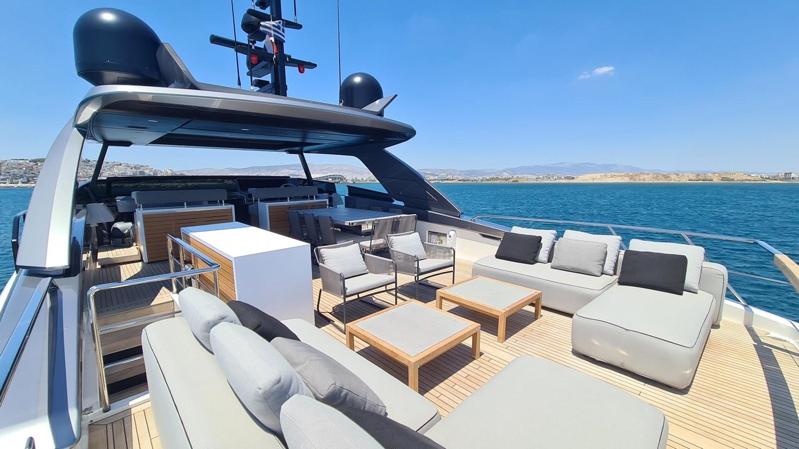 a boat on the water aboard 2021 SANLORENZO SD96 #95 Yacht for Sale