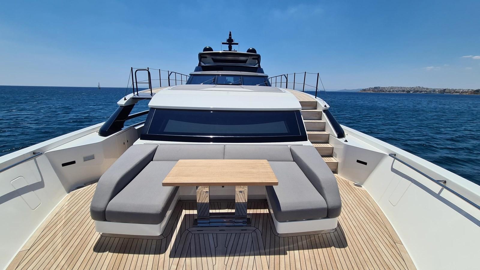 a boat on a boat aboard 2021 SANLORENZO SD96 #95 Yacht for Sale