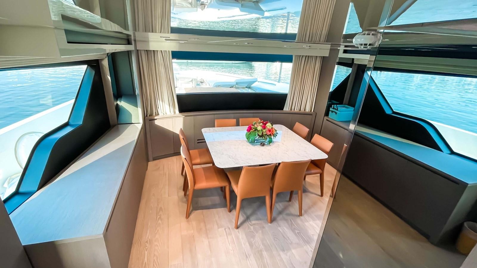 a table on a boat aboard 2021 SANLORENZO SX88 #47 Yacht for Sale