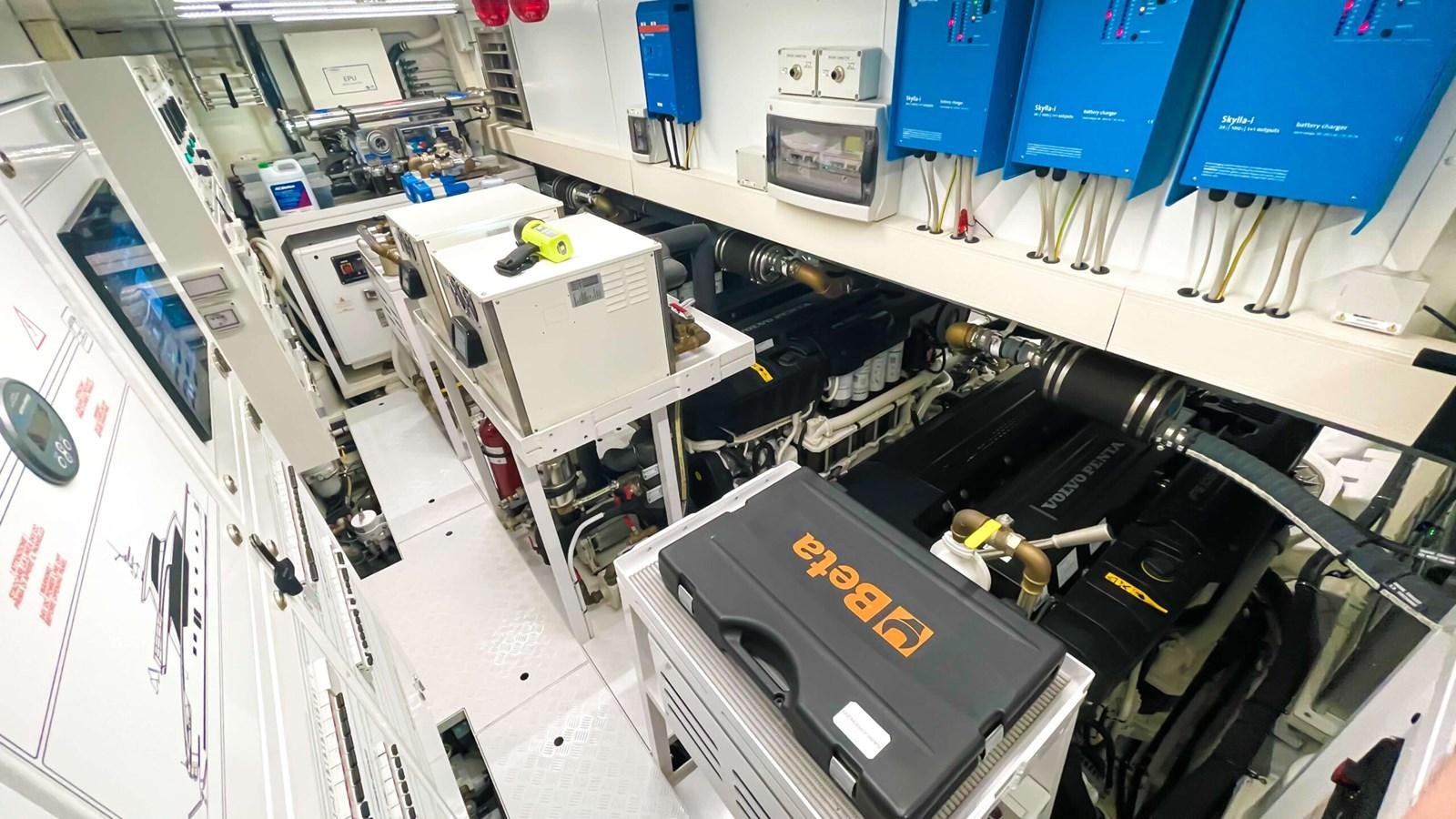 inside view of a laboratory aboard 2021 SANLORENZO SX88 #47 Yacht for Sale