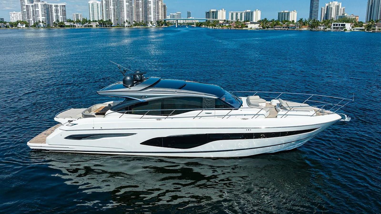 a white boat in the water aboard CHONY Yacht for Sale