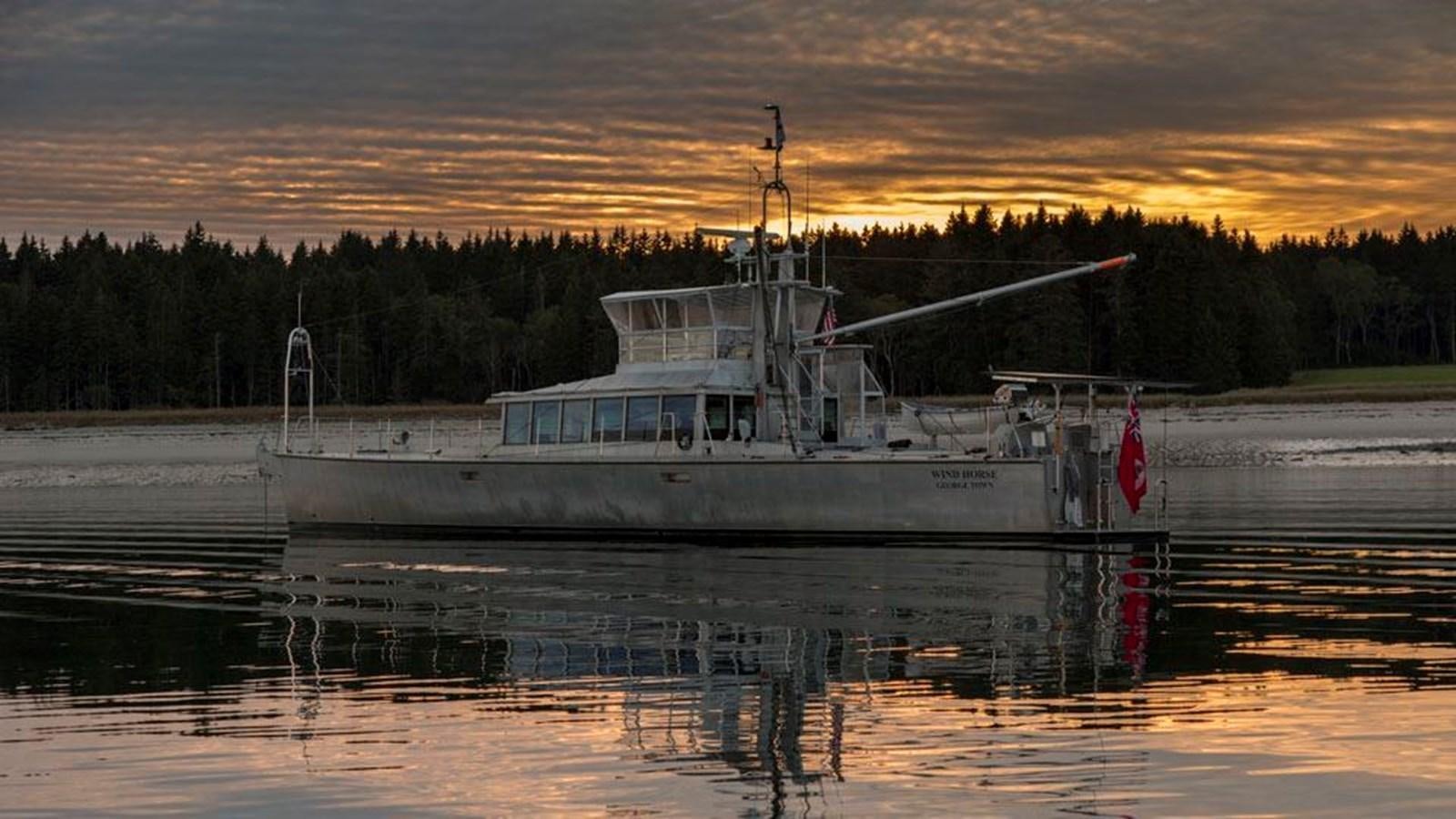 a boat on the water aboard WIND HORSE Yacht for Sale