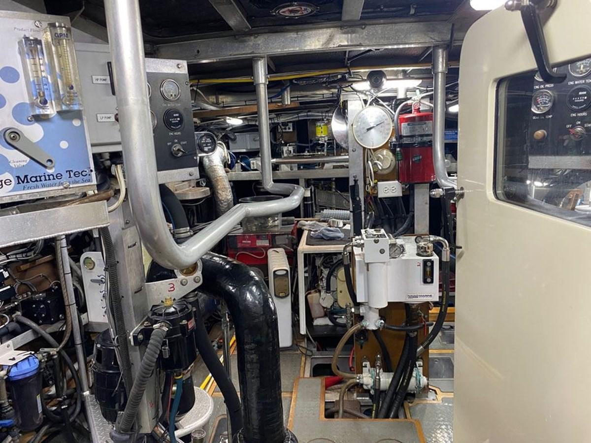 a machine inside a room aboard WIND HORSE Yacht for Sale