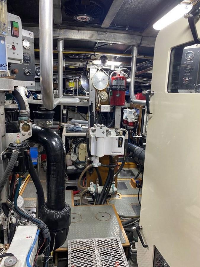 a machine with wires aboard WIND HORSE Yacht for Sale