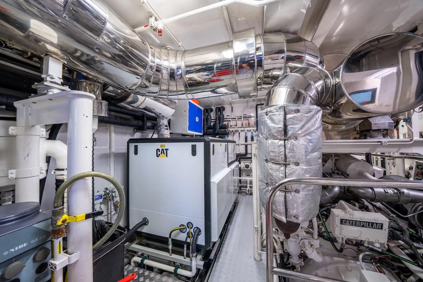 a room with machinery and equipment aboard LA MASCARADE Yacht for Sale