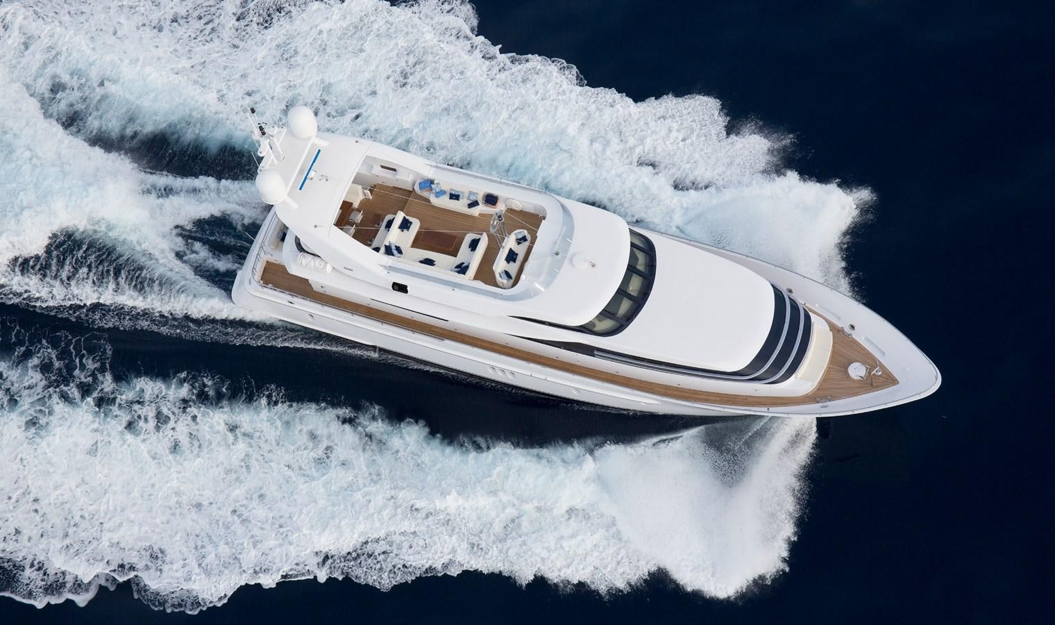 a space ship in space aboard LA MASCARADE Yacht for Sale