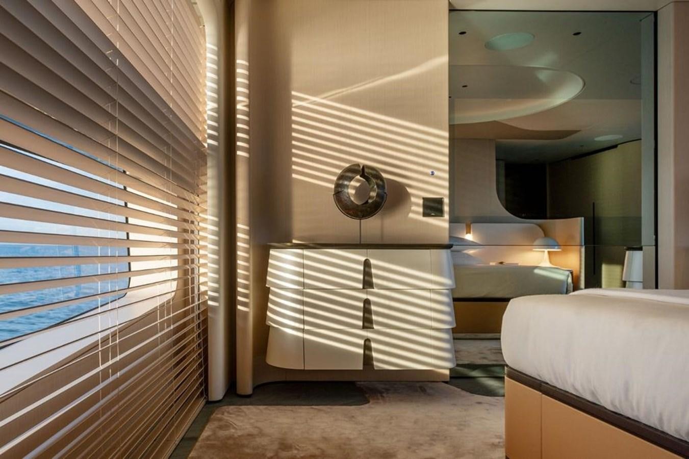 a room with a couch and a fan aboard SHABBY Yacht for Sale