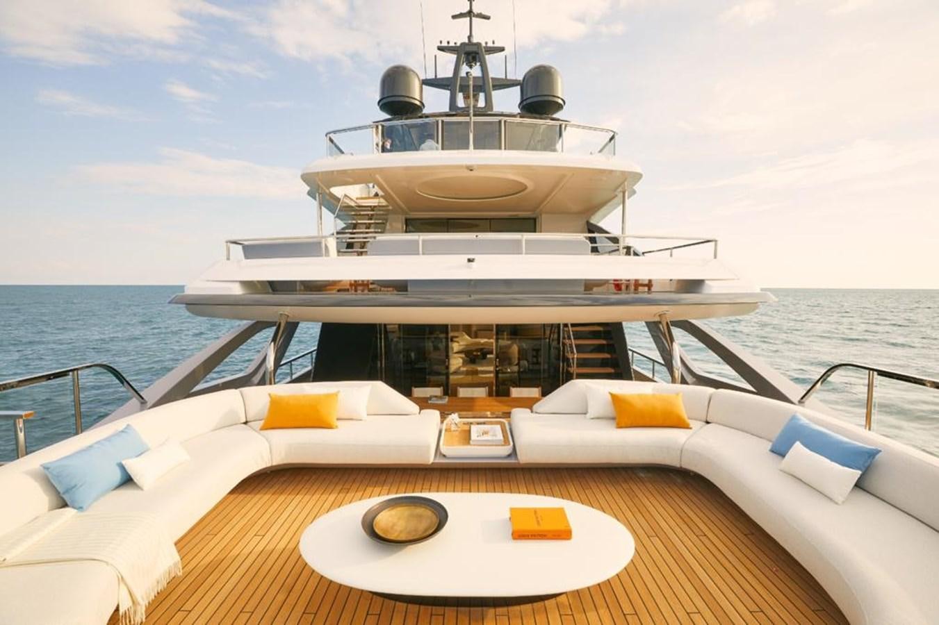 a cruise ship on the water aboard SHABBY Yacht for Sale