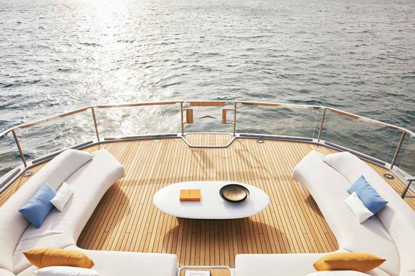 a table on a boat aboard SHABBY Yacht for Sale