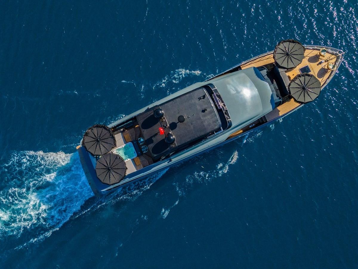 a space shuttle in space aboard QUEEN KARINA Yacht for Sale
