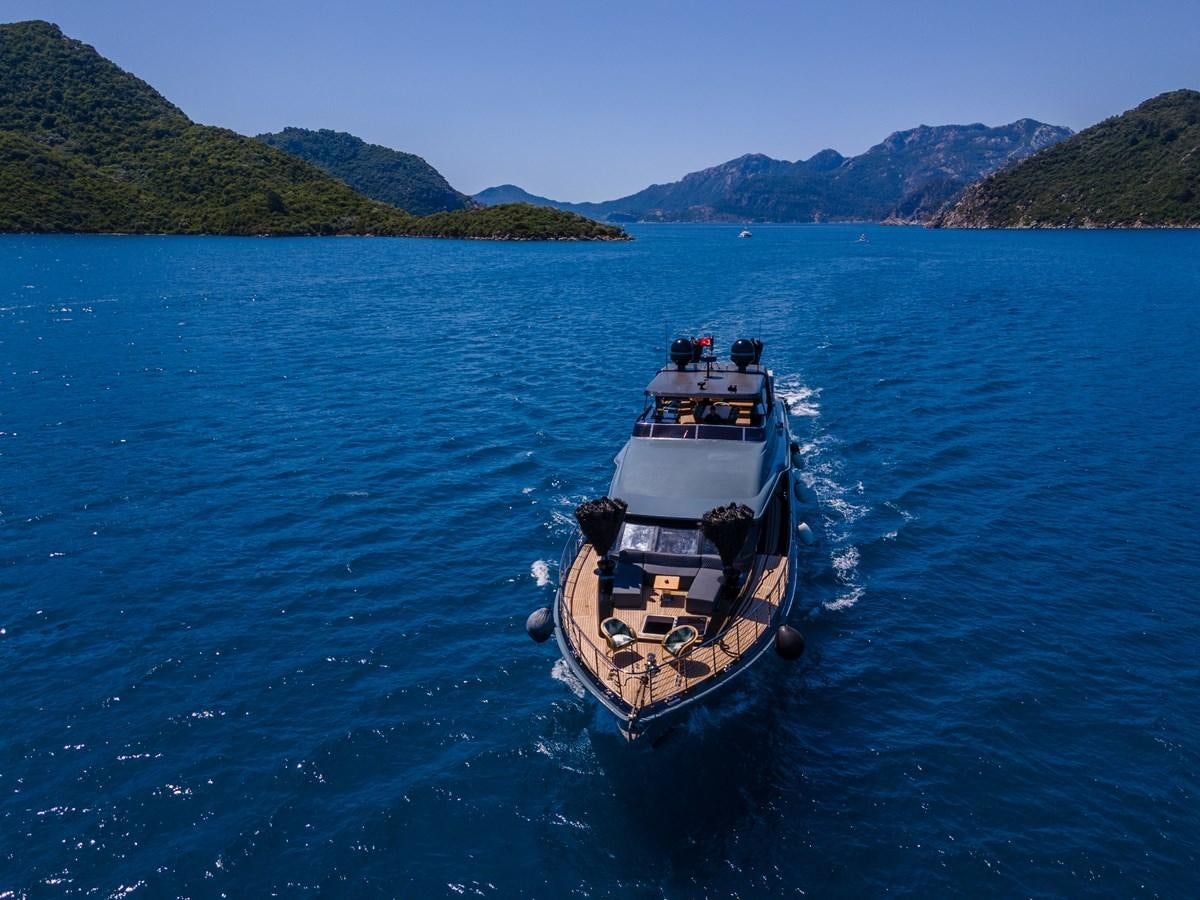 a boat on the water aboard QUEEN KARINA Yacht for Sale
