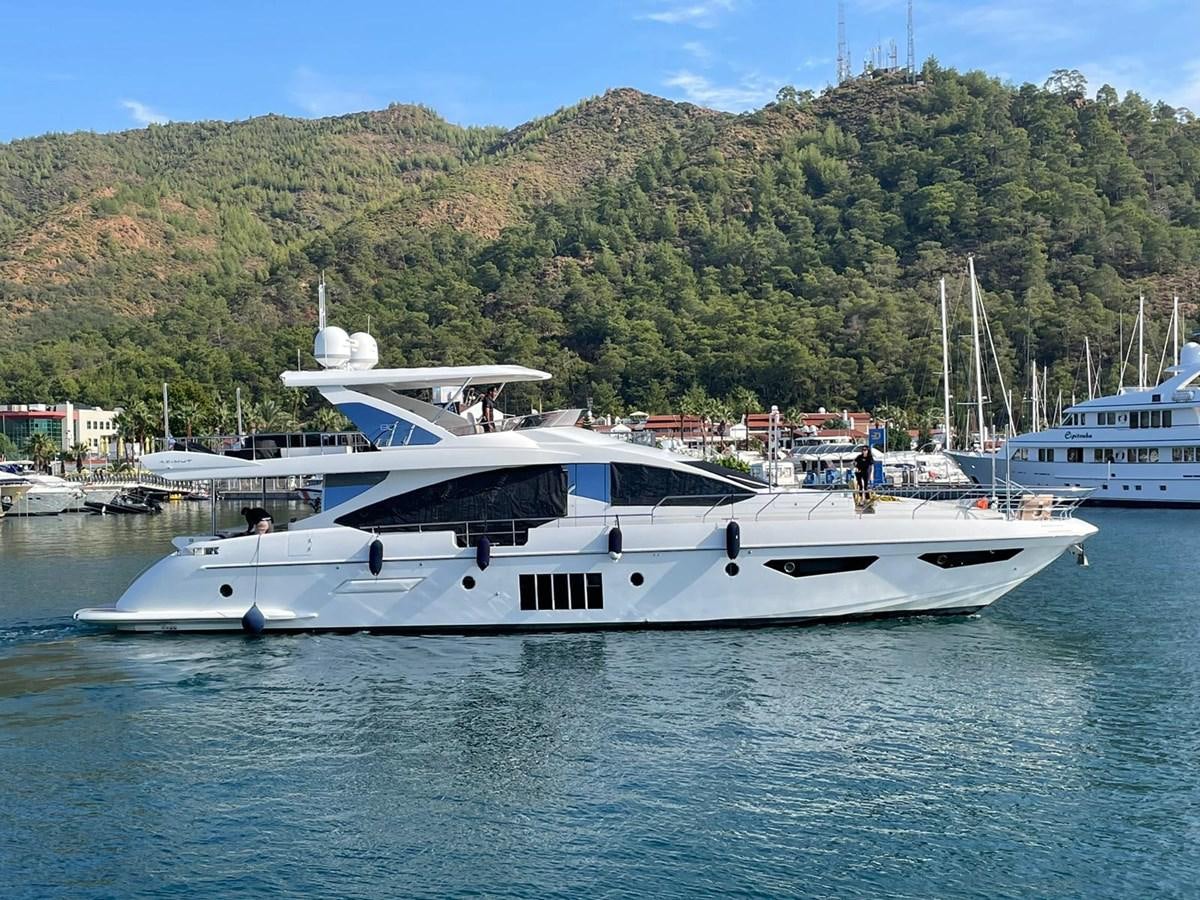 a boat in the water aboard FREE MIND Yacht for Sale