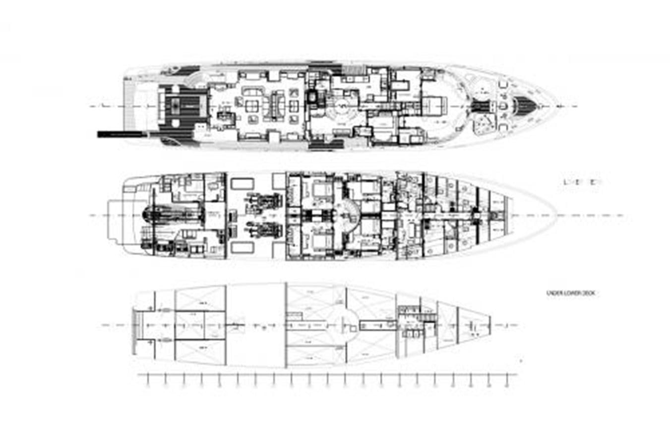diagram, engineering drawing aboard SUR LA MER Yacht for Sale