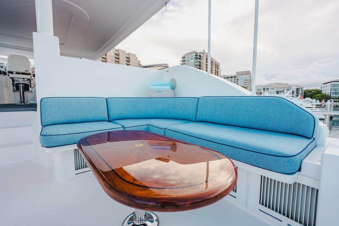 a pool on a deck aboard LA LADY Yacht for Sale