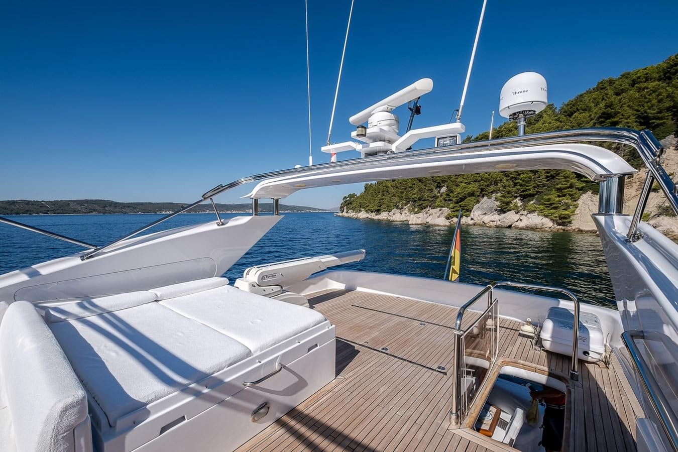 a boat on the water aboard LADY ADELHEID Yacht for Sale