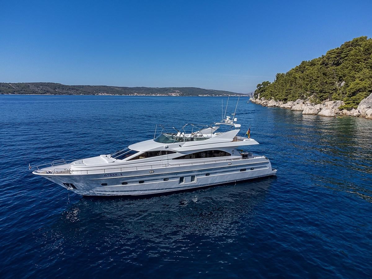 a boat on the water aboard LADY ADELHEID Yacht for Sale