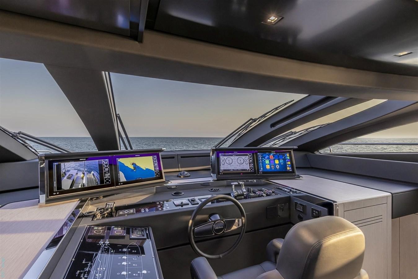 inside of a vehicle with screens aboard BEYOND BEYOND Yacht for Sale