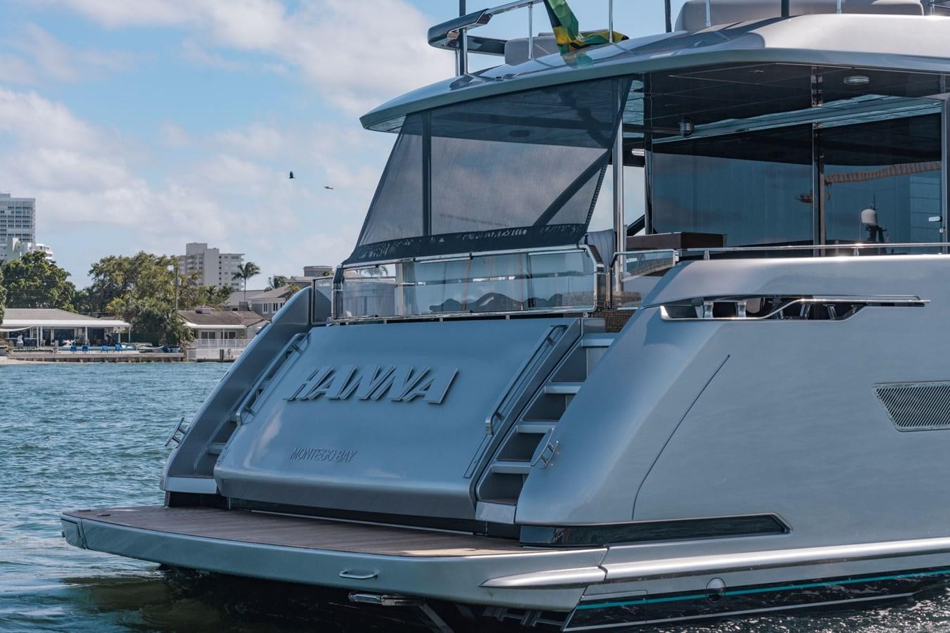a boat on the water aboard BEYOND BEYOND Yacht for Sale