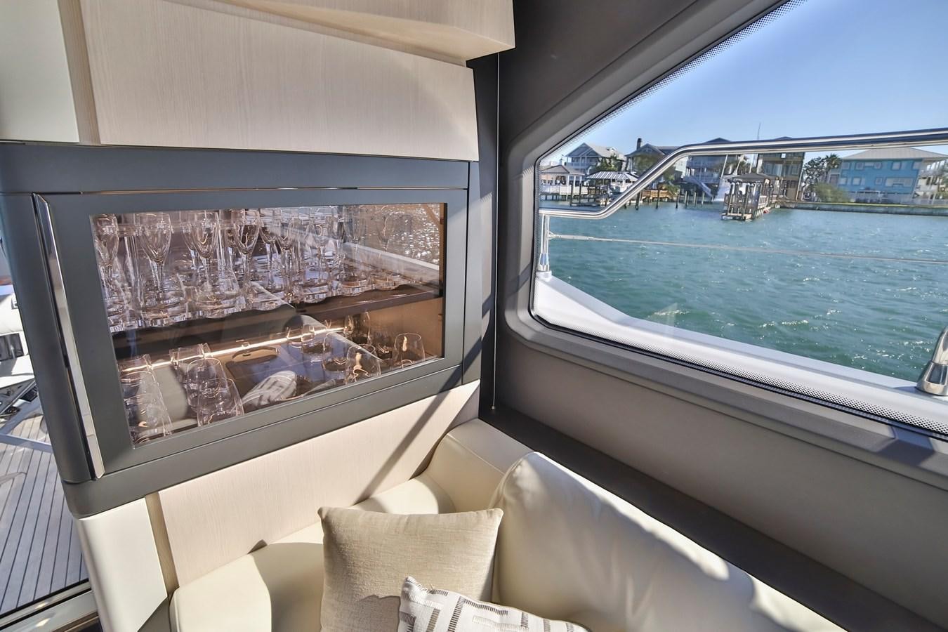 a view of a city from a room aboard SIRONA JOANNAH Yacht for Sale
