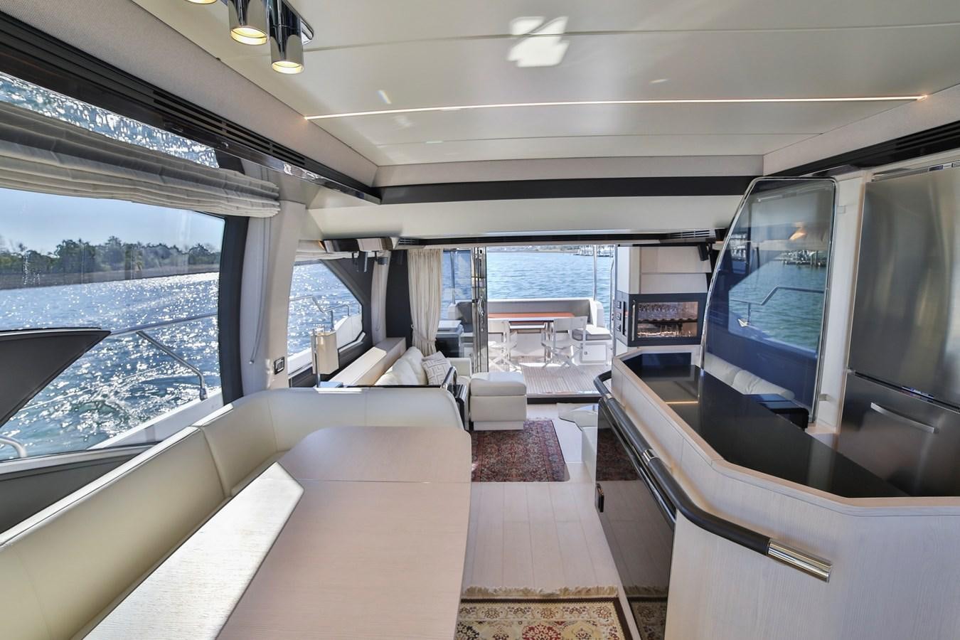 inside of a car aboard SIRONA JOANNAH Yacht for Sale