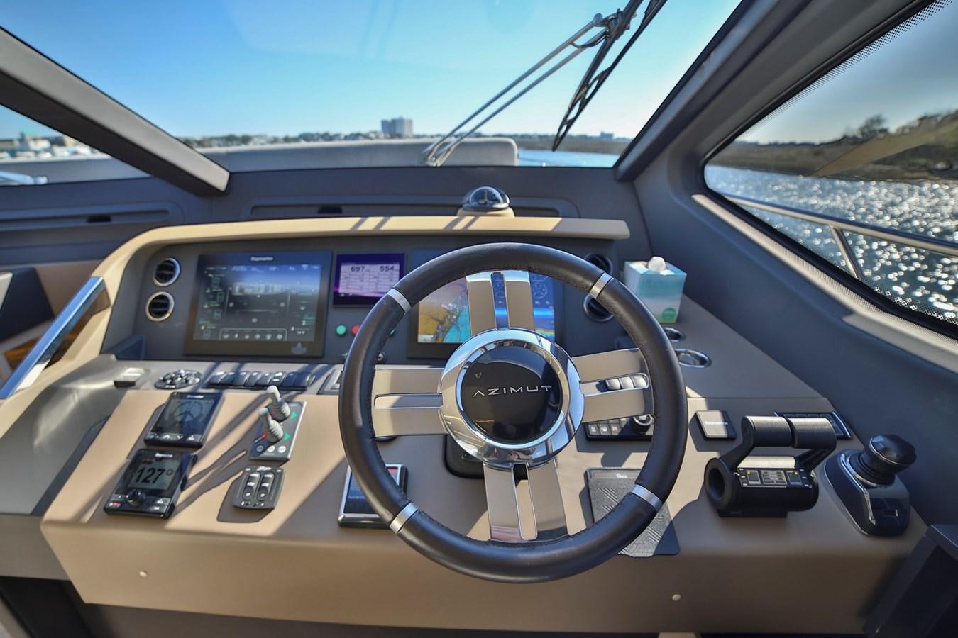 inside of a car aboard SIRONA JOANNAH Yacht for Sale