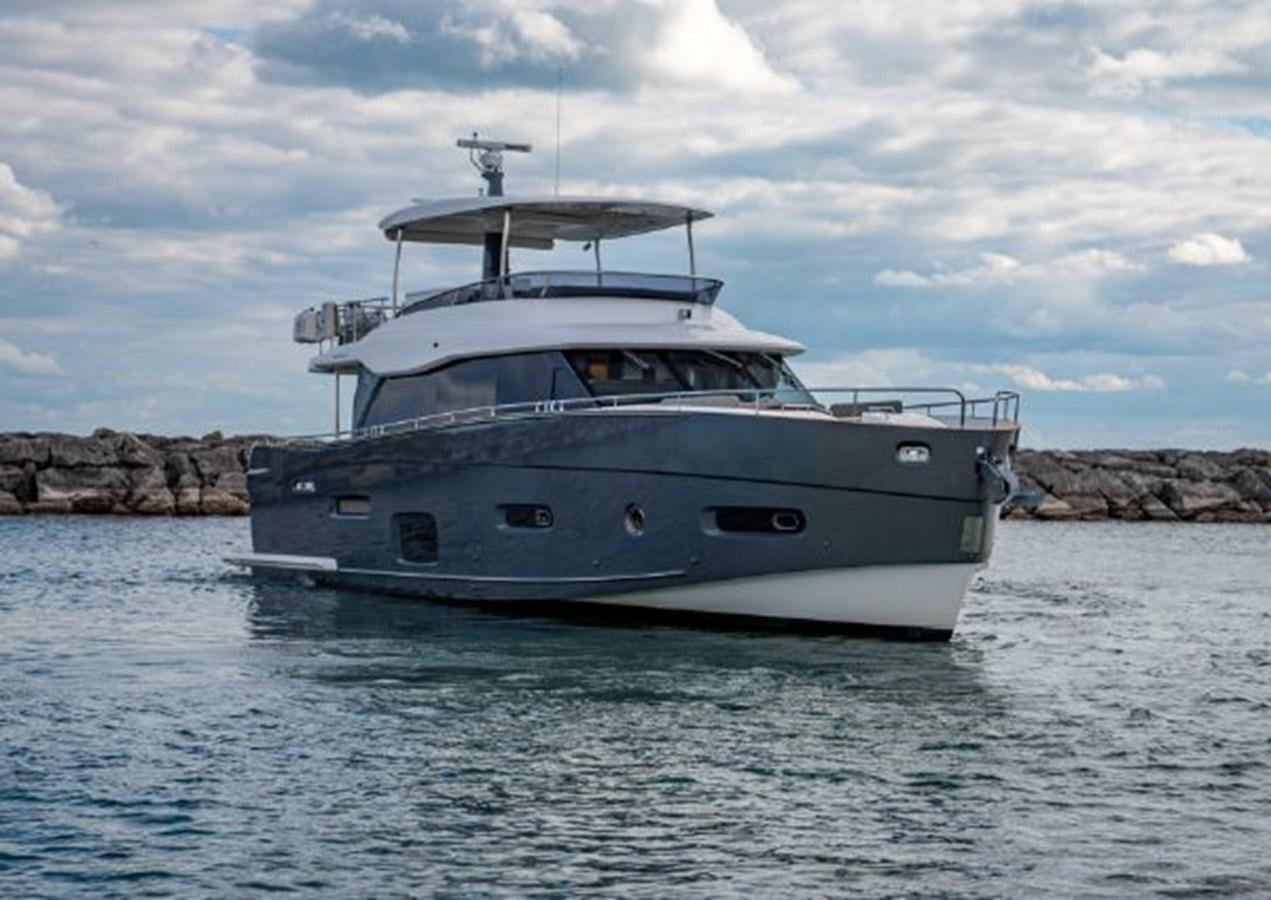 a boat on the water aboard 2016 AZIMUT MAGELLANO 66 Yacht for Sale